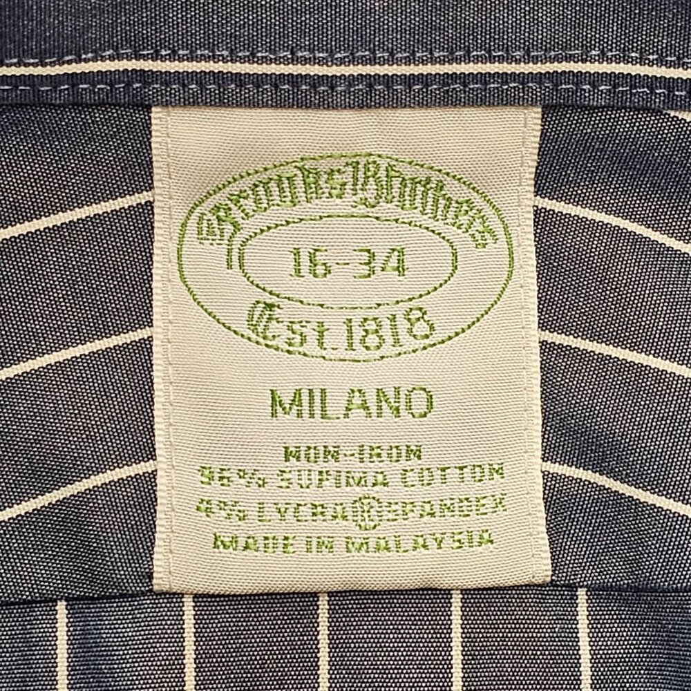 Brooks Brothers Milano Non-Iron Button Down 16 - Picture 4 of 7